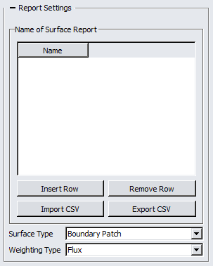 1. Surface Report Setup